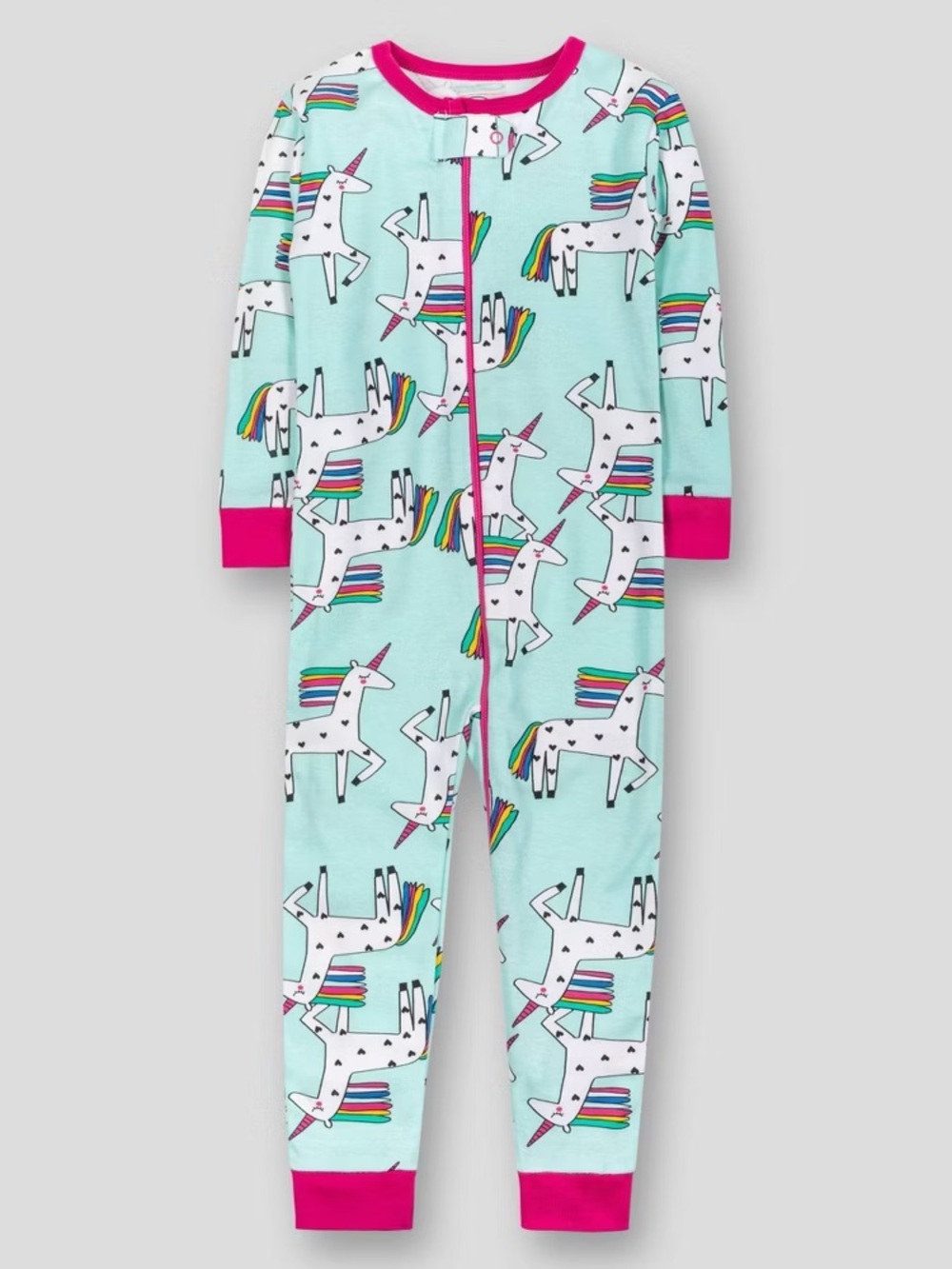 Lamaze Organic Baby Unicorn Zip Pajamas Size 18M